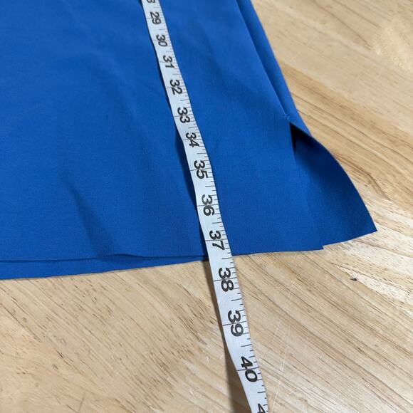 Elizabeth and James NWT Hattie Asymmetrical Side Ruffle Dress Lapis Blue Size 10 - Picture 10 of 12